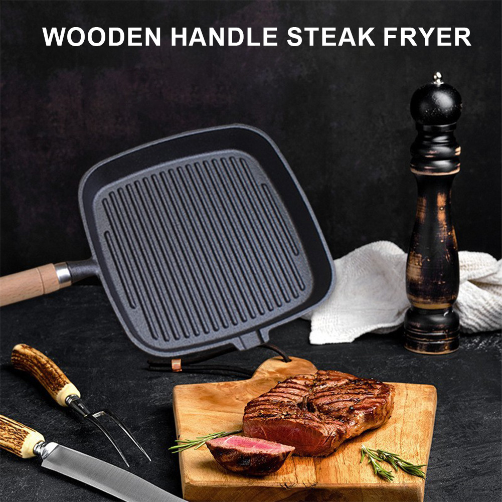 Żeliwna patelnia do steków z d – Camping Cooking Cast Iron recenzja i cena