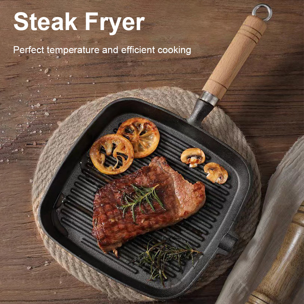 Żeliwna patelnia do steków z d – Camping Cooking Cast Iron recenzja i cena