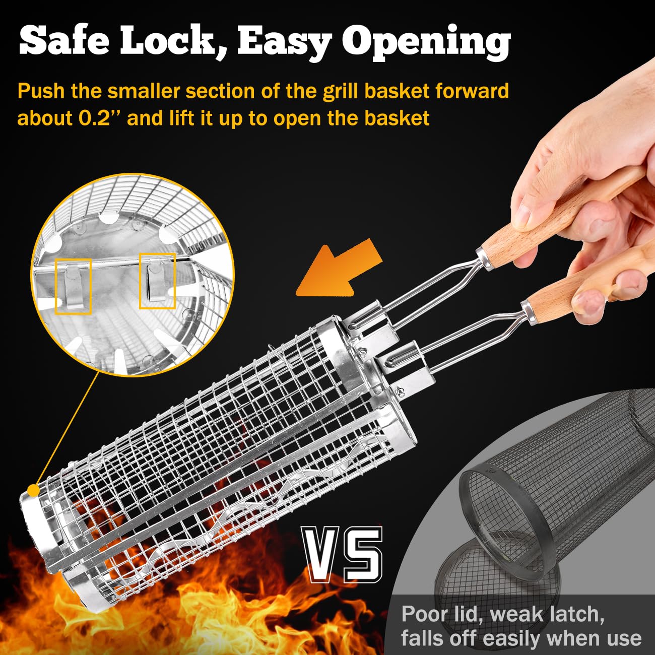 BUYYES Kosz do grillowania na  – Camping Cooking Hardware recenzja i cena